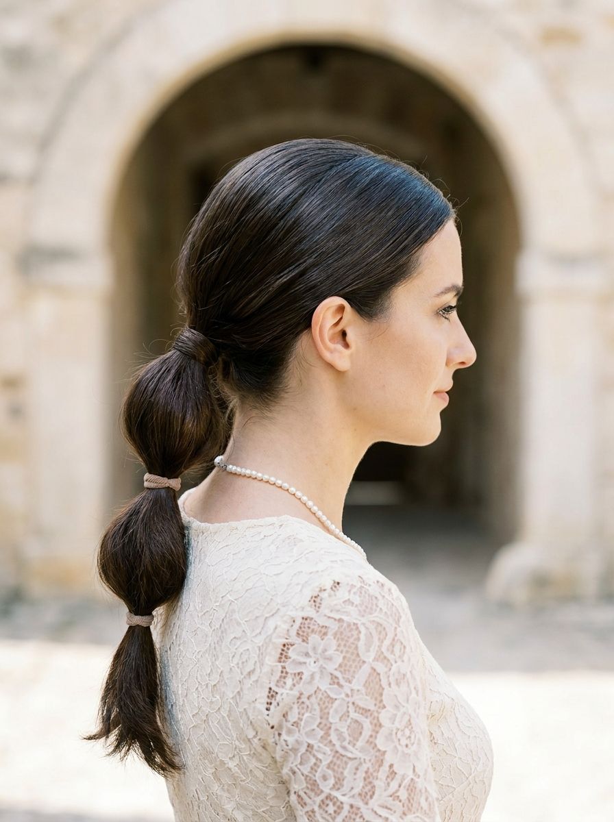 Bubble Ponytail in eleganter Version - Frisuren zur Konfirmation